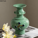 Axyaa Ceramic Vase Classics for Flowers Arrangement Table Decoration and Room Aesthetic