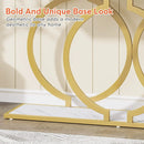 Axyaa 55" Faux Marble Console Table - Modern Entryway & Sofa Table