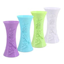 Axyaa Embossed Plastic Vase for Home Office Decor, Nordic Style Flower Arrangement