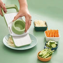Axyaa Stainless Steel 5-in-1 Vegetable Slicer Cutter Grater Chopper