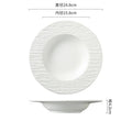Axyaa Stone Pattern Ceramic Serving Plate Pasta Salad Soup Dish Kitchen Tableware