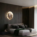 Axyaa Moon Wall Lamp LED Sconce 3D Magic Ring Light for Home Decor