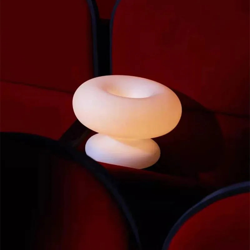 Nordic Glass Mushroom Table Lamp for Living Room by Axyaa