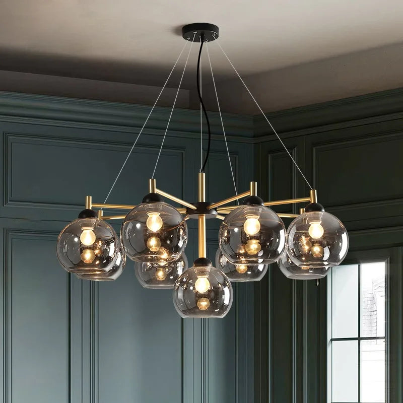 Axyaa Modern LED Chandeliers for Living & Dining Room Lighting