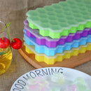 Axyaa Silicone Honeycomb Ice Mold with Cover for Easy Release