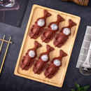 Axyaa Purple Clay Shrimp Plate - Dessert Dim Sum Sushi Serving Molecular Cuisine Tableware