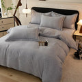 Axyaa 2024 Luxury Cotton Thickened Solid Color Four-Piece Set