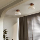 Axyaa Modern LED Wood Canopy Ceiling Light for Porch Kitchen Living Room