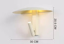 Axyaa Creative Mushroom LED Spotlight Wall Light for Bedroom, Rotatable Foyer Lighting Fixtures