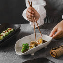 Axyaa Special-shaped Plate Set for Sushi, Sashimi, Sea Urchin, Hot Pot, BBQ