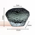 Axyaa Amber Glass Vase for Stylish Flower Arrangement and Desk Decoration