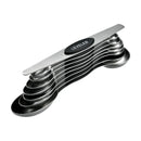 Axyaa Magnetic Stainless Steel Measuring Spoons Set of 8 Dual Sided Stackable Spoons