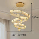 Axyaa Crystal Chandelier Pendant Light for Living Room and Bedroom