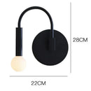 Axyaa Nordic Black Wall Lamp for Modern Living Spaces