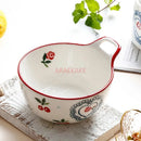 Axyaa Ceramic Breakfast Bowl - Small Family Cereal Baby Food Dish