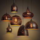 Axyaa Industrial Style Wrought Iron Chandelier with LED Lighting