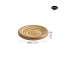 Axyaa Coarse Ceramic Double Layer Sushi Dessert Serving Plate for Molecular Cuisine
