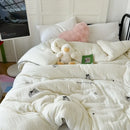 Axyaa Waxy Cotton Soybean Quilt Core, Cute Embroidery, Thickened Winter Quilt