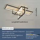 Axyaa Modern LED Chandelier for Smart Home, Gold/Black Ceiling Light