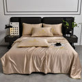 Axyaa Summer Quilt - Washed Silk Embroidered, Single Piece, All-Season, Cool & Light