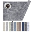 Axyaa Leather Dining Table Mat Set - Heat Resistant, Waterproof, Wipeable Placemats