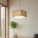 Axyaa Rattan Pendant Light: Minimalist Retro Design for Dining Table and Shop Décor