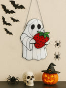 Axyaa Halloween Ghost Hanging Decor, Cute Strawberry Ghost Design - Window/Wall Ornaments