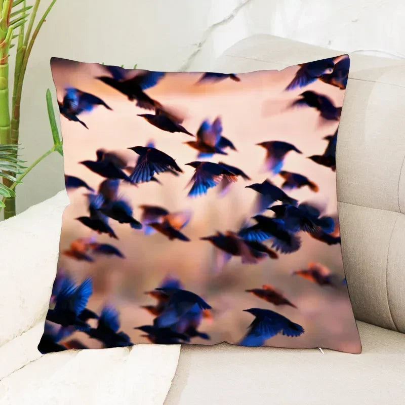 Axyaa Sea Waves Beach Pillowcase - Creative Office Car Home Lumbar Cushion Cover