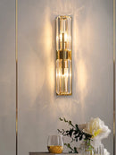 Axyaa Minimalist Crystal Wall Light for Living Room