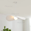 Axyaa Nordic Fabric Chandelier with Glass Shades Luminarias