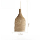 Axyaa Wabi Sabi Rattan Chandelier: Japanese Style Hanging Light for Home Decor