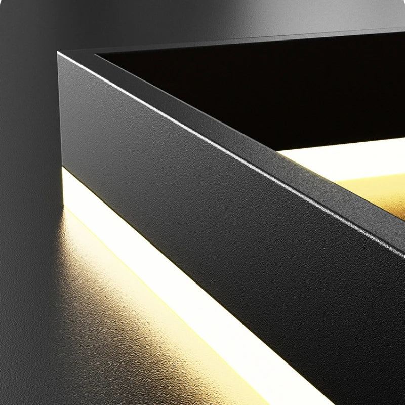 Axyaa Nordic Square Aluminum Chandelier for Living Room & Dining Table - LED Indoor Suspension Lighting
