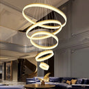 Axyaa Nordic Home Decoration Stair Chandelier Living Bedroom Dining Pendant Ceiling Light