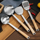 Axya Stainless Steel Wok Spatula, Long Handle Cooking Turner for Fried Steak