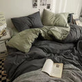 Axyaa Solid Color Bedding Set: Soft Twin Full Queen Size Bed Linens