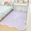 Axyaa Soft Plush Solid Color Rug for Modern Minimalism Living Room