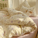 Axyaa Class A Knitted Cotton Printing Four-Piece Bed Set