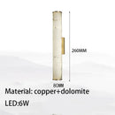 Axyaa Nordic Marble Wall Lamp: Simple, Elegant, All-Copper Design for Bedroom, Living Room