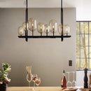 Axyaa Retro Kitchen Pendant Light for Coffee Bar Restaurant - Industrial Glass Hanging Lamp