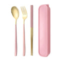 Axyaa Stainless Steel Tableware Set - Knife Fork Spoon Flatware Boxecc