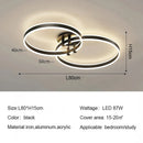 Axyaa Round Ring LED Ceiling Light Modern Minimalism Chandelier for Living Room