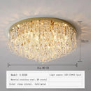 Axyaa Modern Crystal Ceiling Lamp with LED Lighting Fixtures