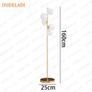 Axyaa Glass Ball Table Lamp Bedroom Bedside Nordic Living Room Floor Study Desk Light