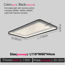 Axyaa Cloud Rectangular Ceiling Light: Modern Minimalist Living Room Main Lamp