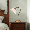 Axyaa Ceramic Table Lampshade Vintage Copper Bedside Desk Lamp