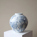 Axyaa Blue White Porcelain Ceramic Vase Home Decoration