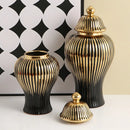 Axyaa European-style Floral Jar Ornaments & Vases for Living Room Decor