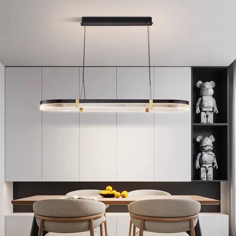 Axyaa Stainless Steel LED Chandelier for Nordic Home Decor