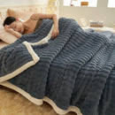 Axyaa Cozy Imitation Rabbit Plush Blanket: Soft, Fluffy, Warm, and Absorbent