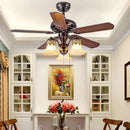 Axyaa 42 Inch Industrial Ceiling Fan with Light and Remote Control